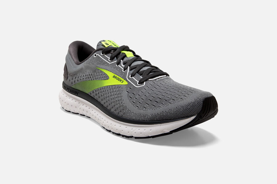 Brooks Glycerin 18 Road Running Shoes Mens Grey 745902-YML